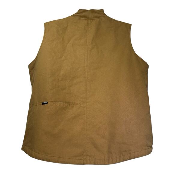 dakine work brown tan full zip sleeveless vest Size XL - Picture 5 of 10